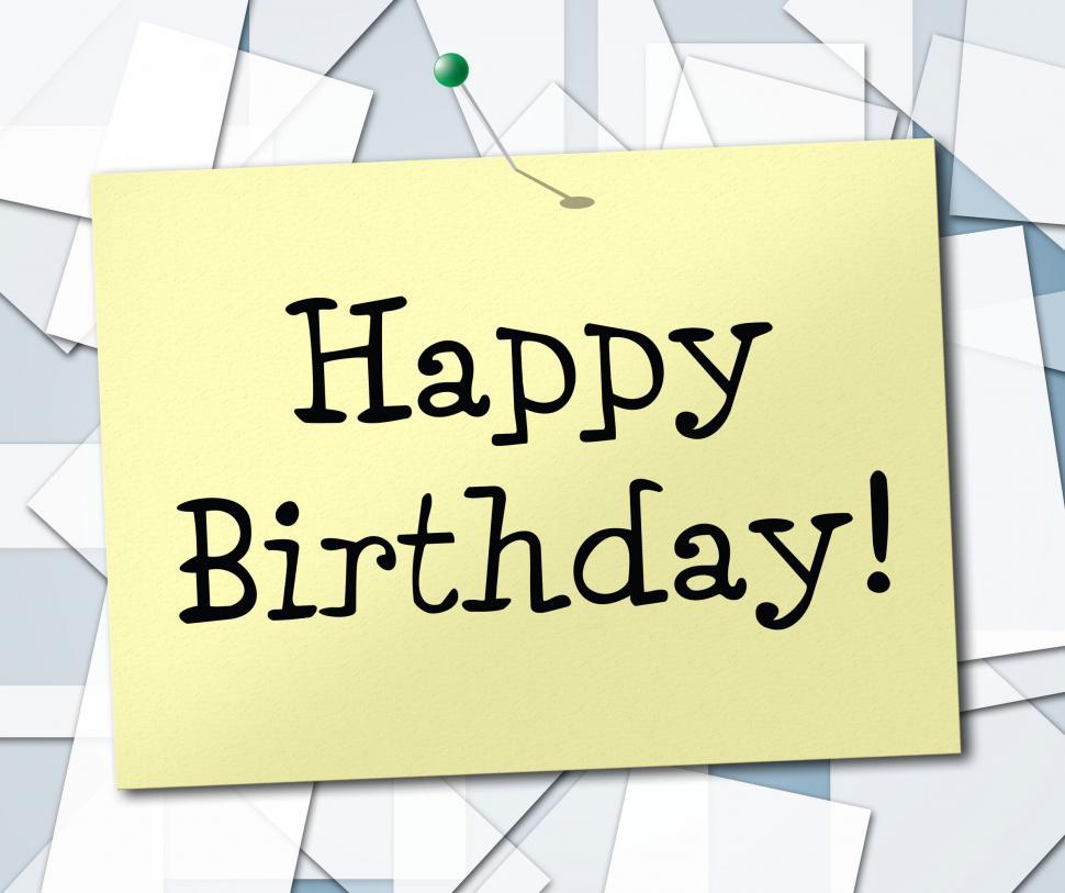 Free Image of Happy Birthday Represents Greetings Celebrating And Congratulati 