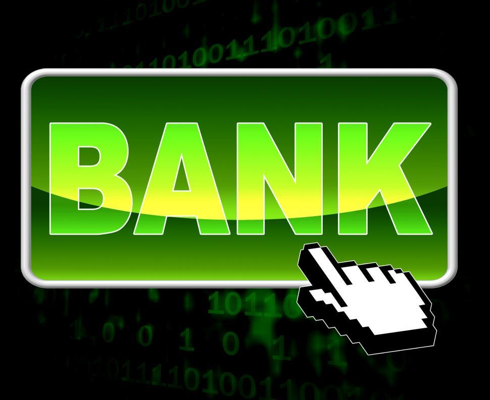 Free Image of Bank Button Means World Wide Web And Banking 