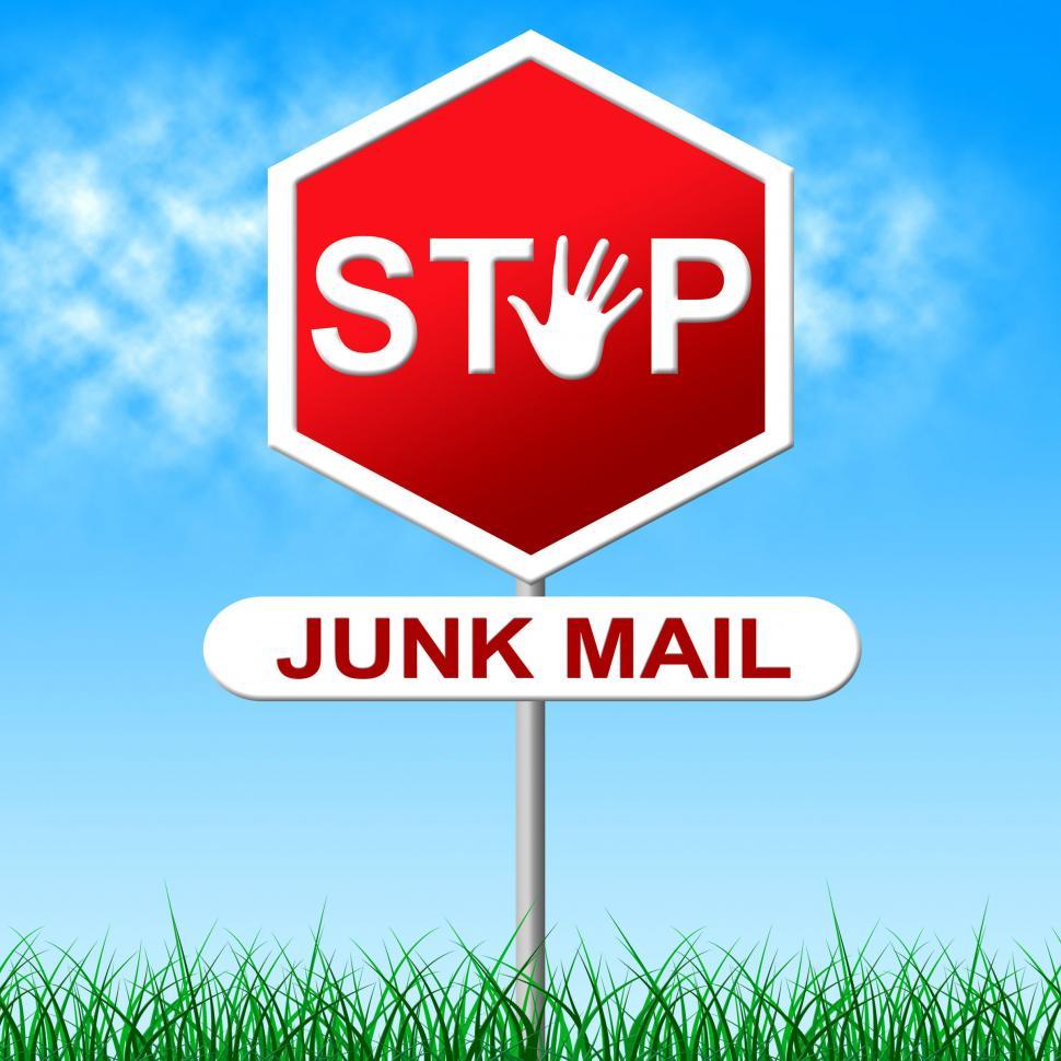 Free Image of Stop Junk Mail Indicates Spamming Spam And Unwanted 