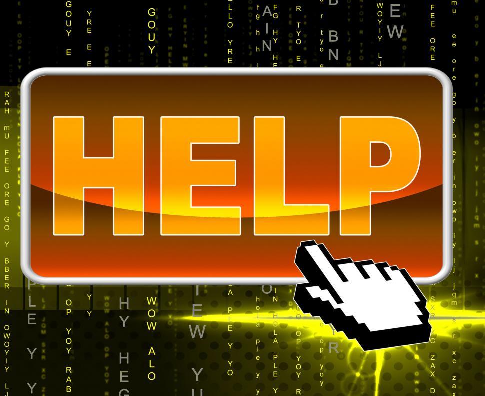 Free Image of Help Button Represents World Wide Web And Advice 
