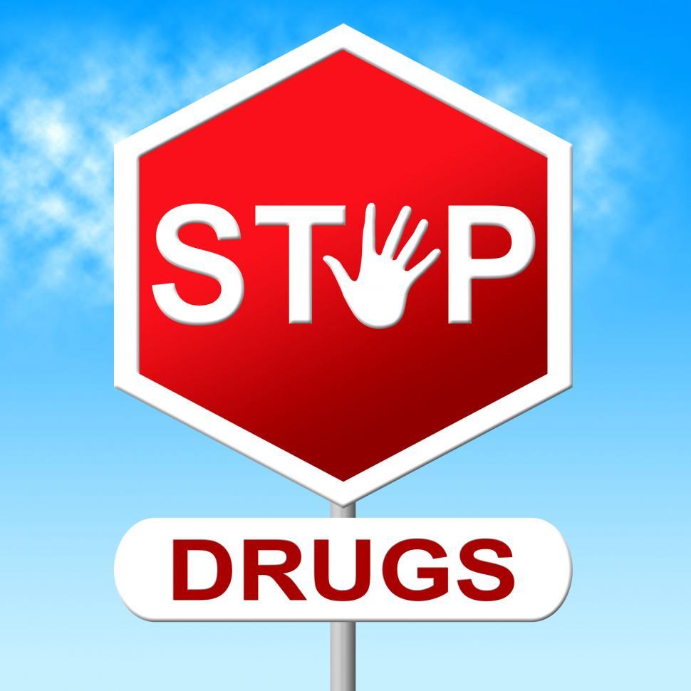 Free Image of Drugs Stop Indicates Forbidden Addicted And Rehab 