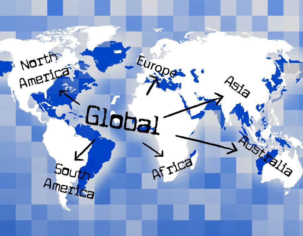 Free Image of Global World Means Globally Commerce And Worldly 