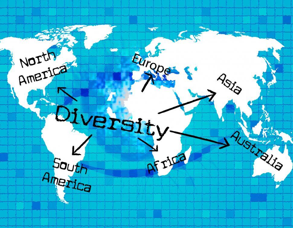 Free Image of World Diversity Indicates Mixed Bag And Variation 