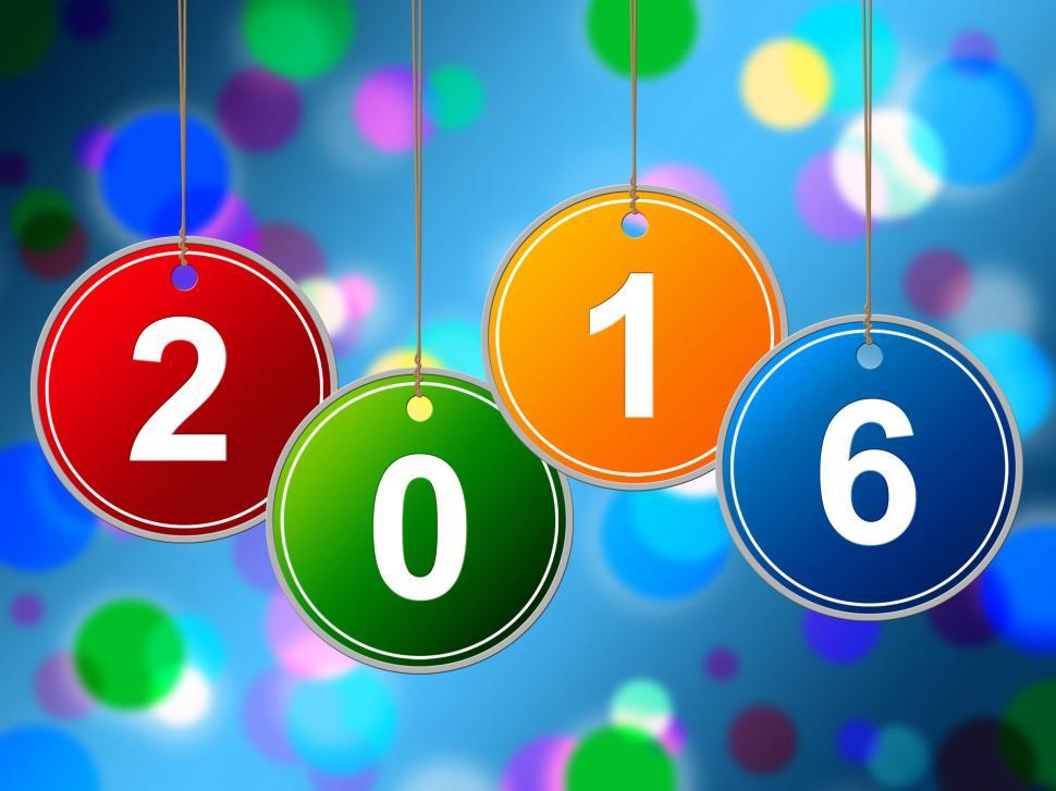 Free Image of New Year Shows Two Thousand Sixteen And Annual 
