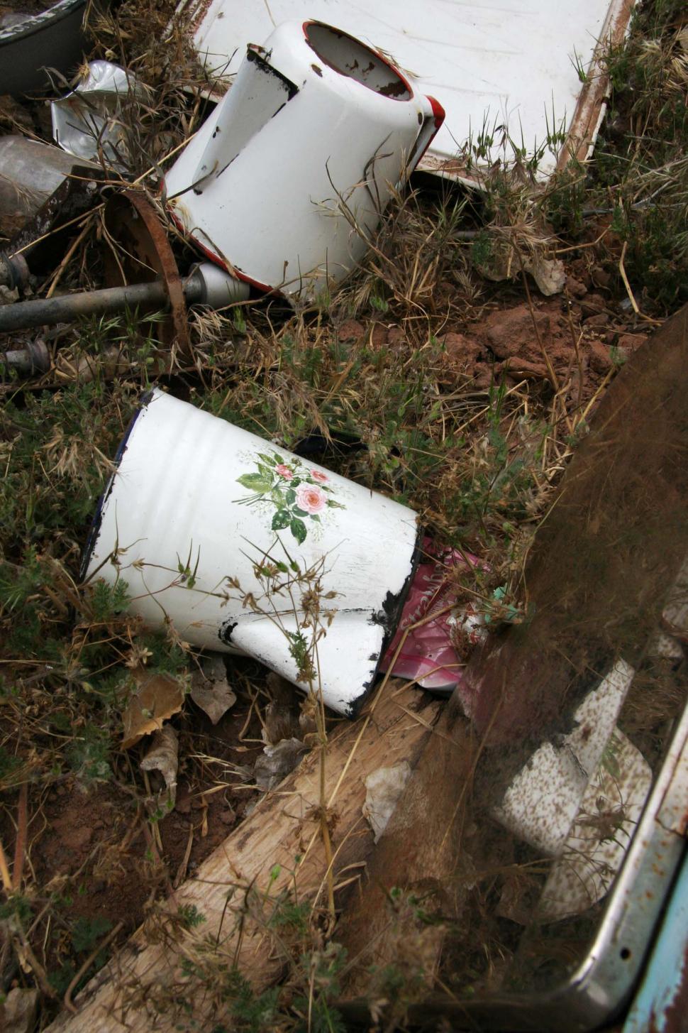 Free Image of Abandoned Toilet in Field 