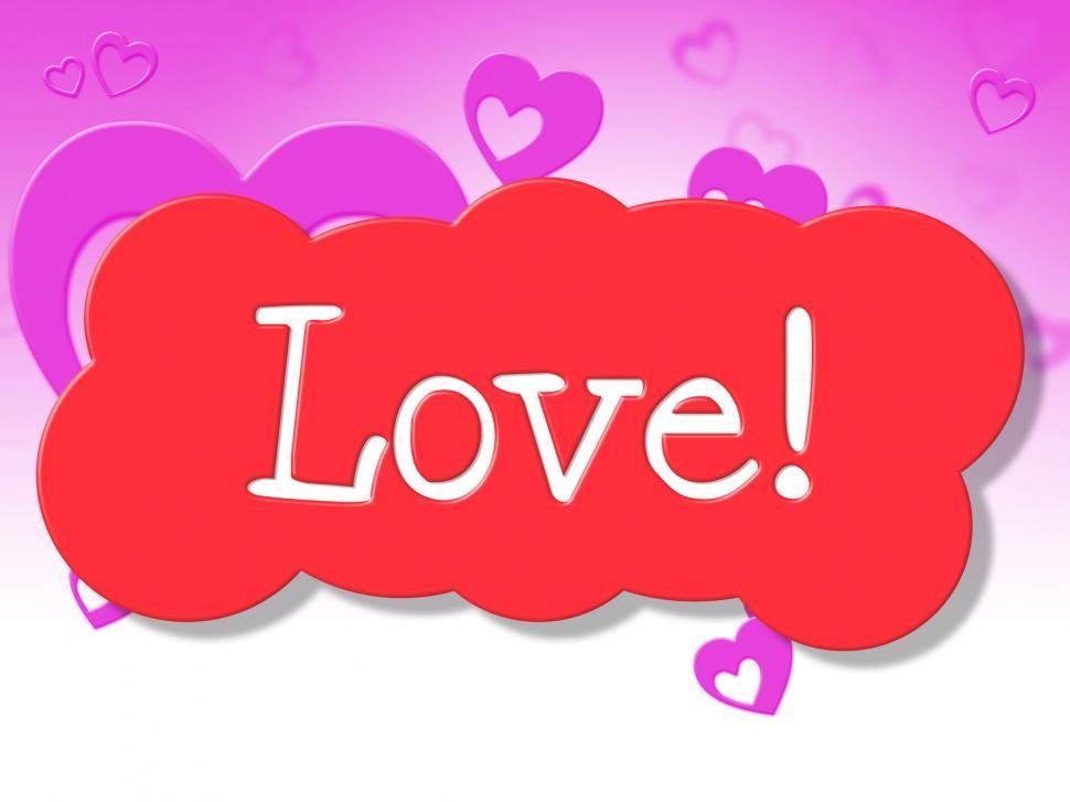 Free Image of Love Sign Shows Display Fondness And Adoration 