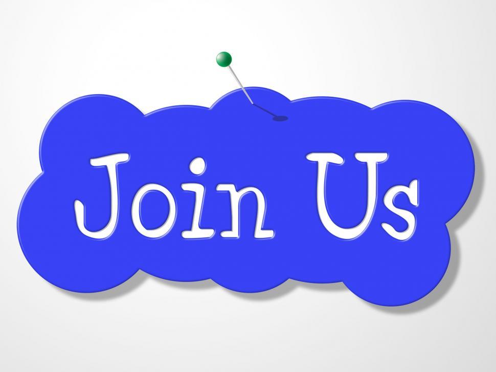 Free Image of Join Us Represents Sign Up And Admission 