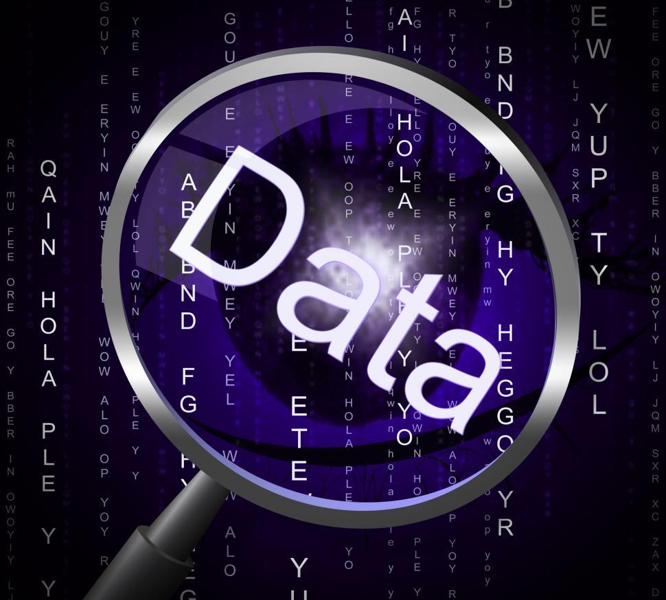 Free Image of Magnifier Data Represents Information Magnifying And Magnificati 