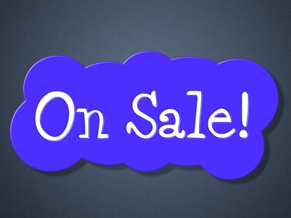 Free Image of On Sale Indicates Sales Promo And Closeout 