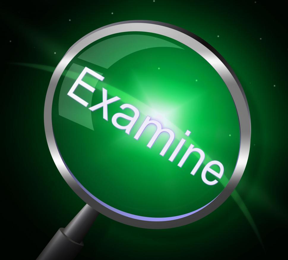 Free Image of Magnifier Examine Indicates Check Up And Magnification 