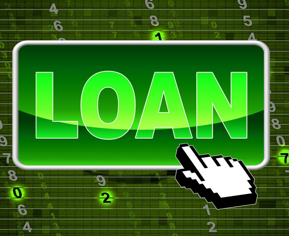 Free Image of Loan Button Represents World Wide Web And Net 