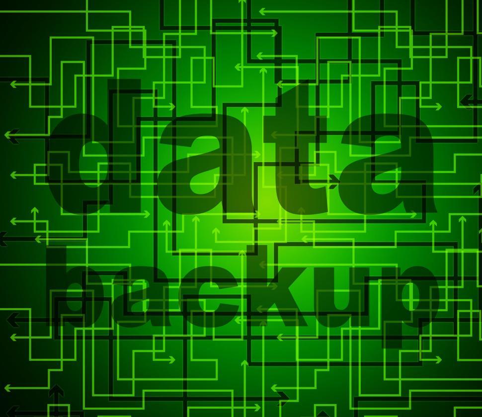 Free Image of Data Backup Means File Transfer And Archives 
