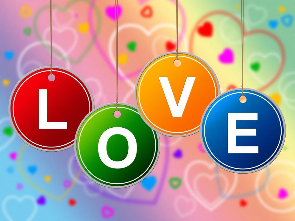 Free Image of Love Heart Shows Valentines Day And Compassion 