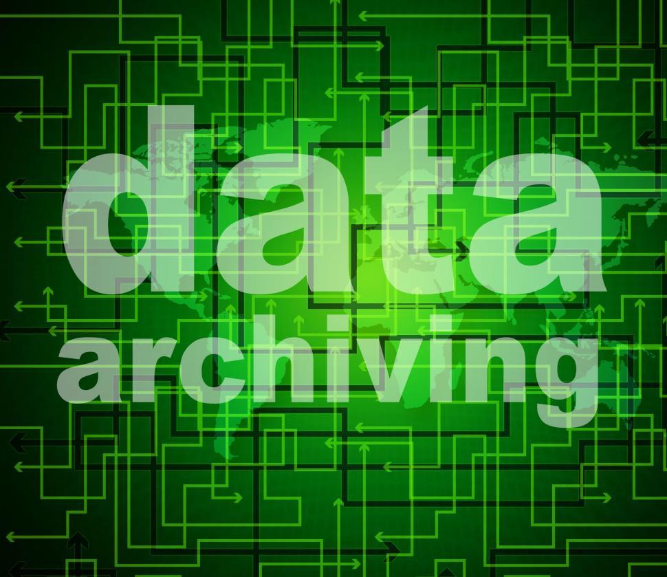 Free Image of Data Archiving Shows Library Catalog And Backup 