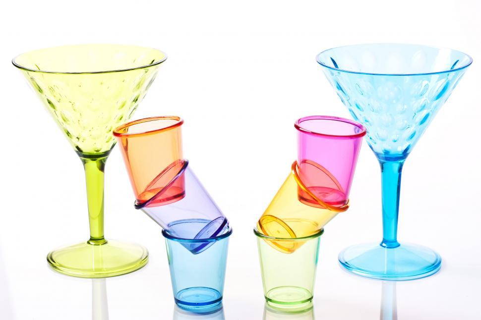 Free Image of Colored plastic glasses 
