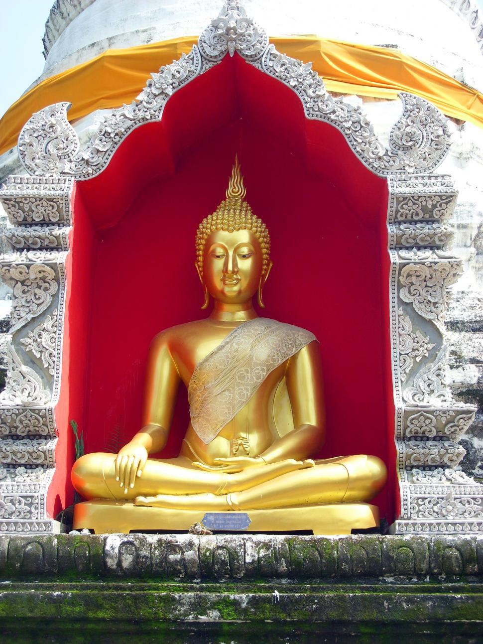 Free Image of Buddha in Pagoda 