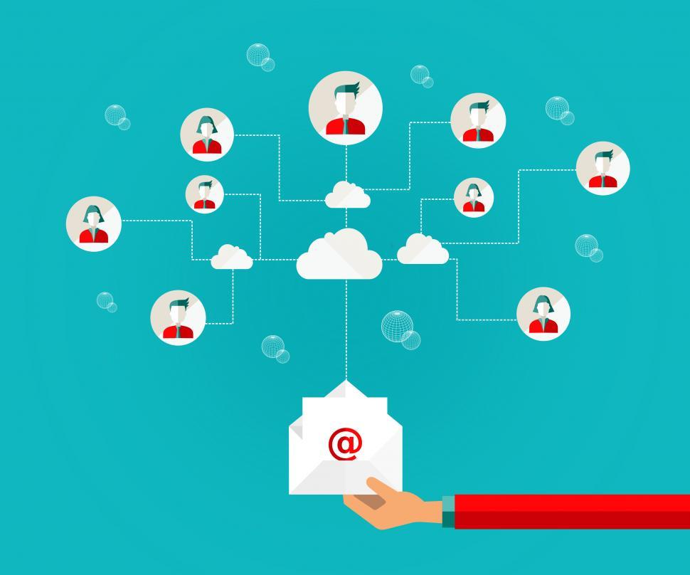 Free Image of E-mail marketing concept - Spread the word to get clients 