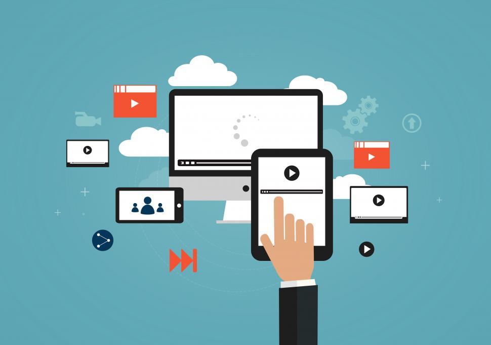 Free Image of Video sharing concept - Uploading your videos to the Internet 