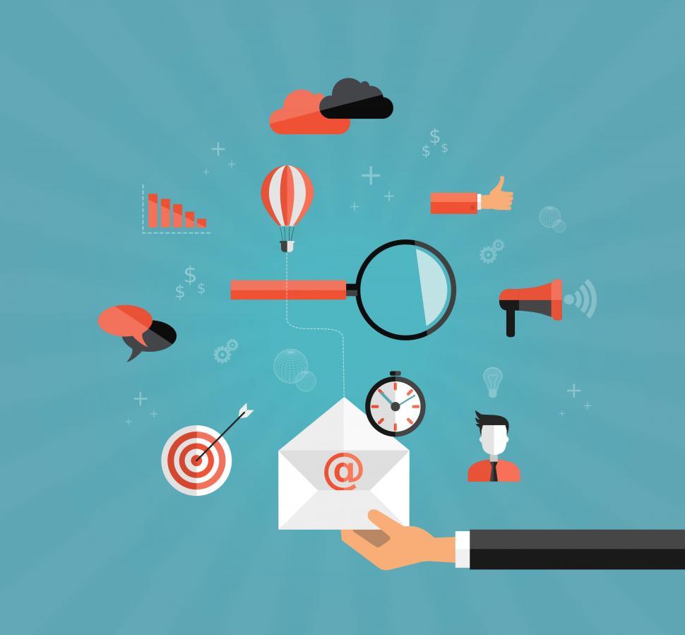 Free Image of On-line content marketing concept - Making money in the Internet 