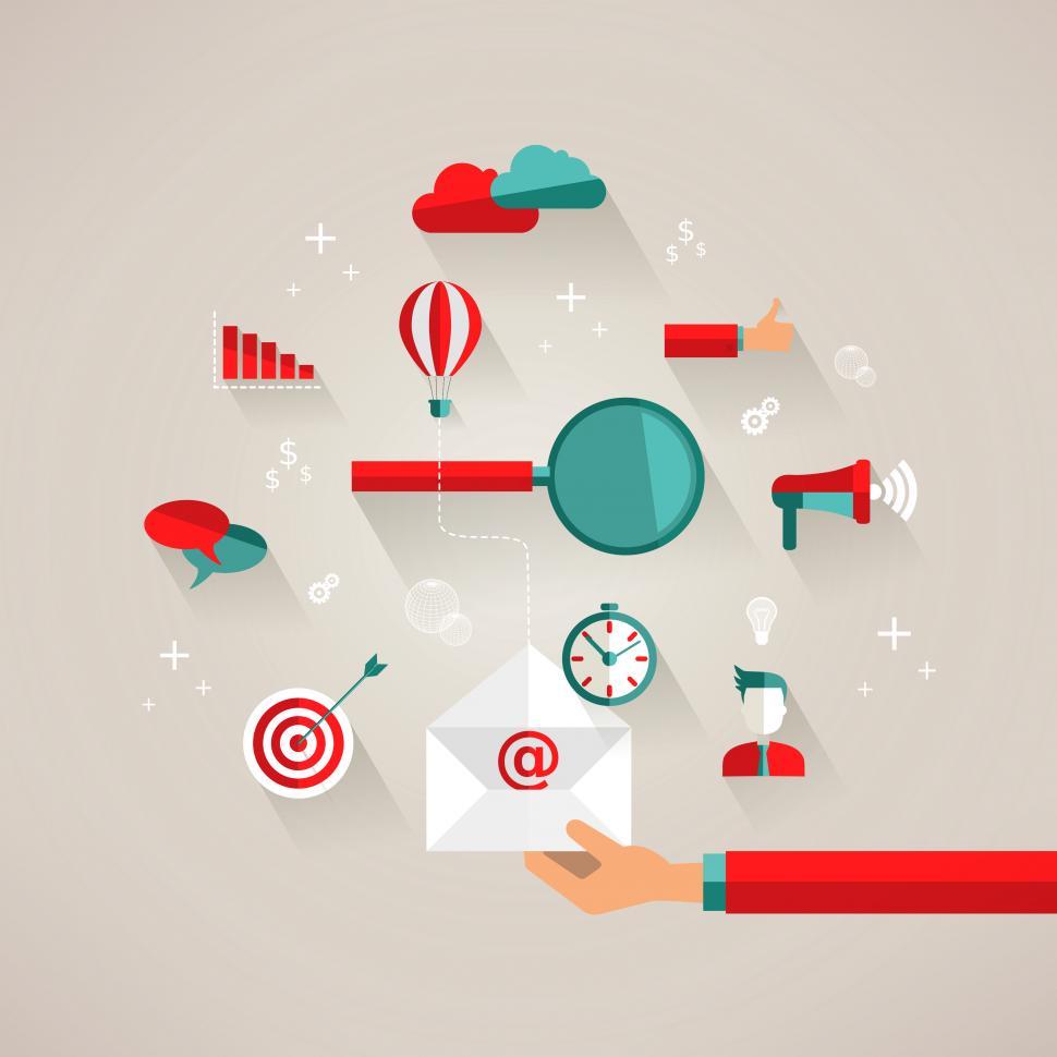 Free Image of On-line content marketing concept - Making money in the Internet 