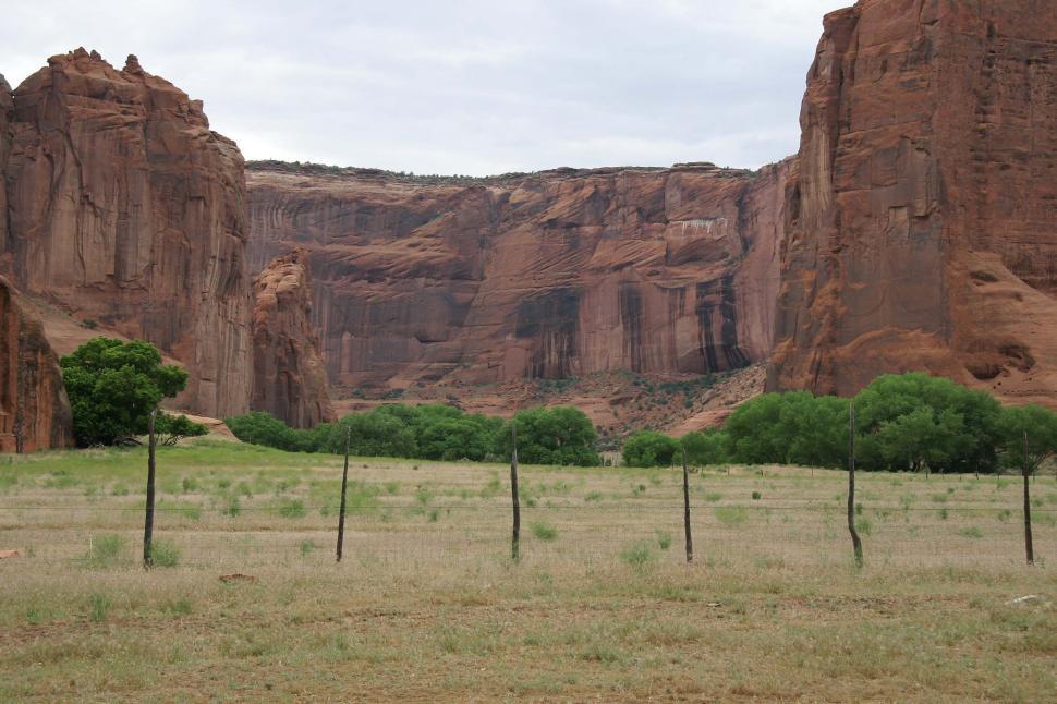 Free Image of Field With Fence 