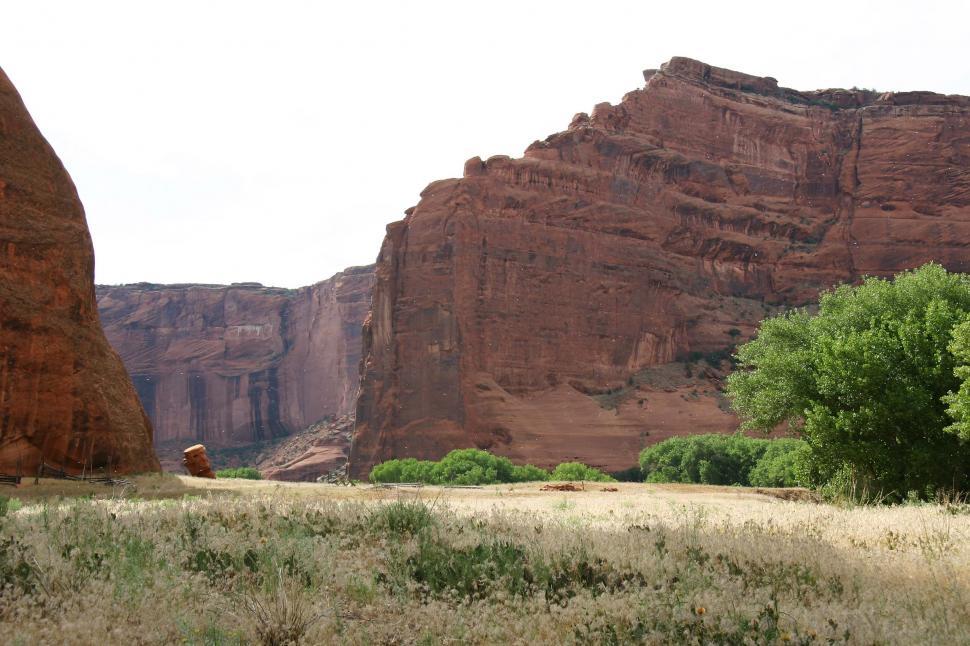 Free Image of Massive Rock Formation in Desert 