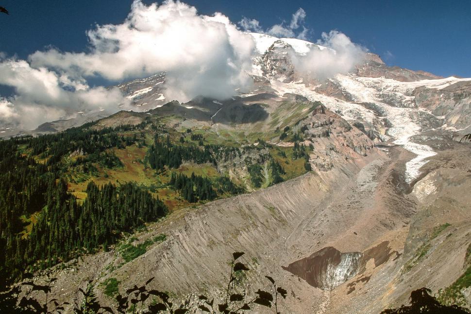 Free Image of Nisqually Glacier at Mount Rainier 