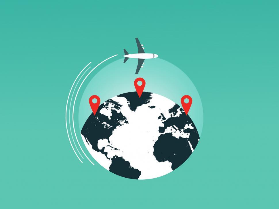 Free Image of Air Travel and the Tourism Industry 