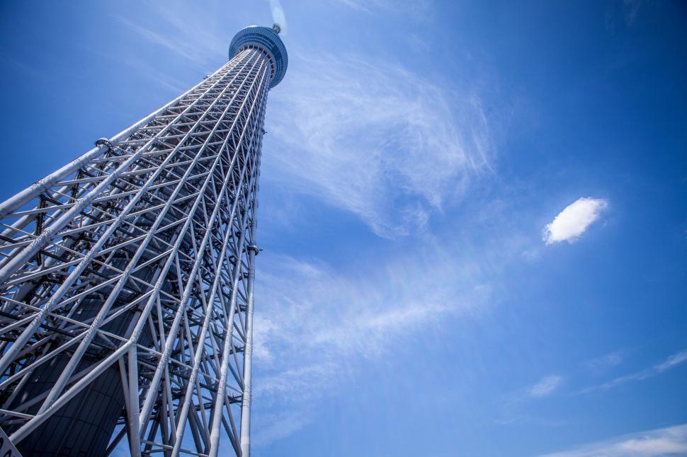 Free Image of Tall Metal Structure Against Sky 