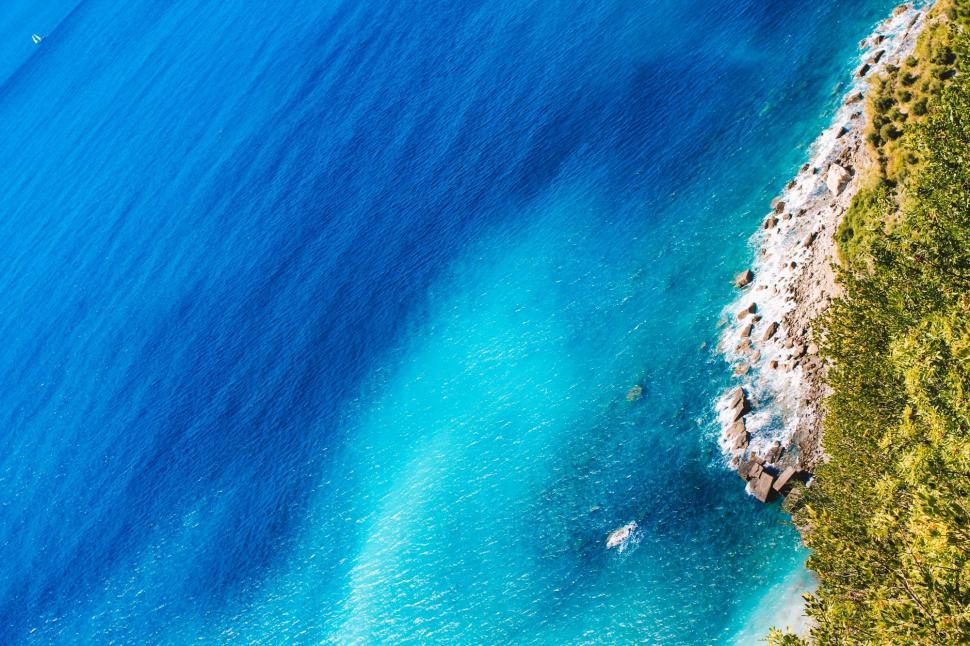Free Image of Aerial View of a Body of Water 
