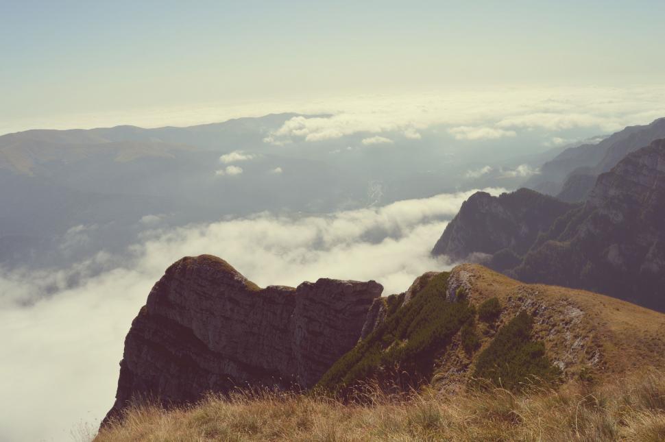 Free Image of Panoramic View of Mountains From High Altitude 