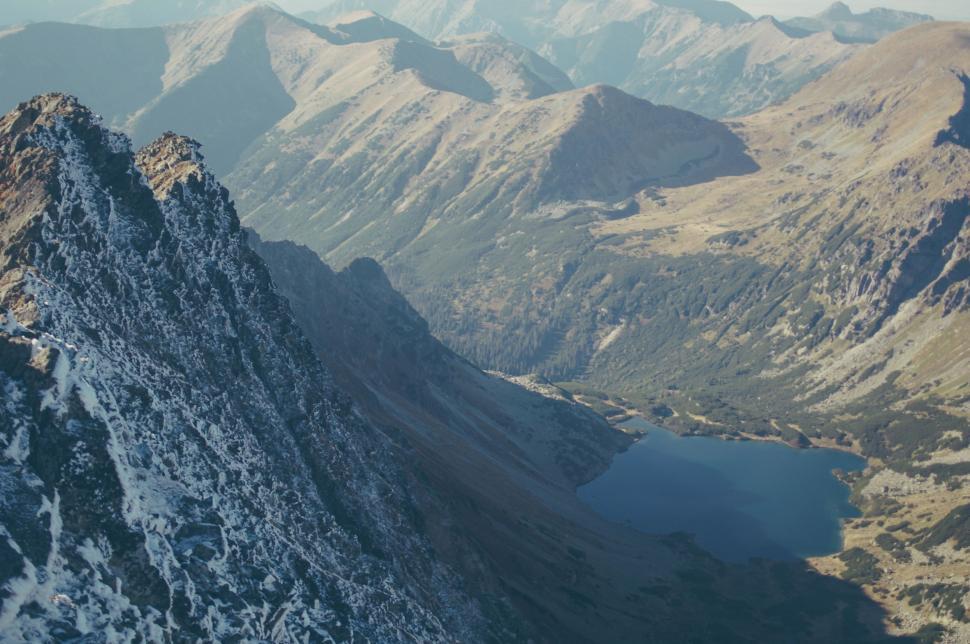 Free Image of Panoramic View of Mountain Range From Summit 