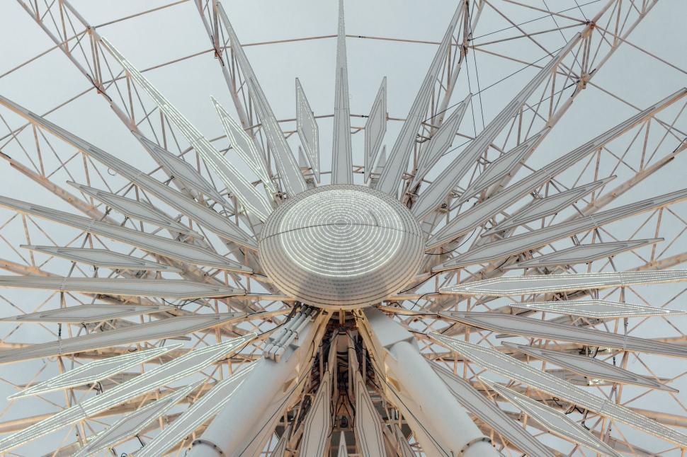 Free Image of Massive Metal Structure Against Sky 