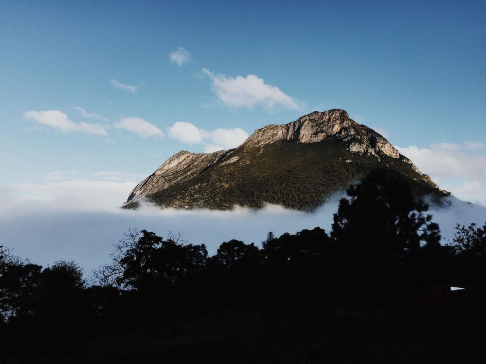 Free Image of A View of a Distant Mountain 