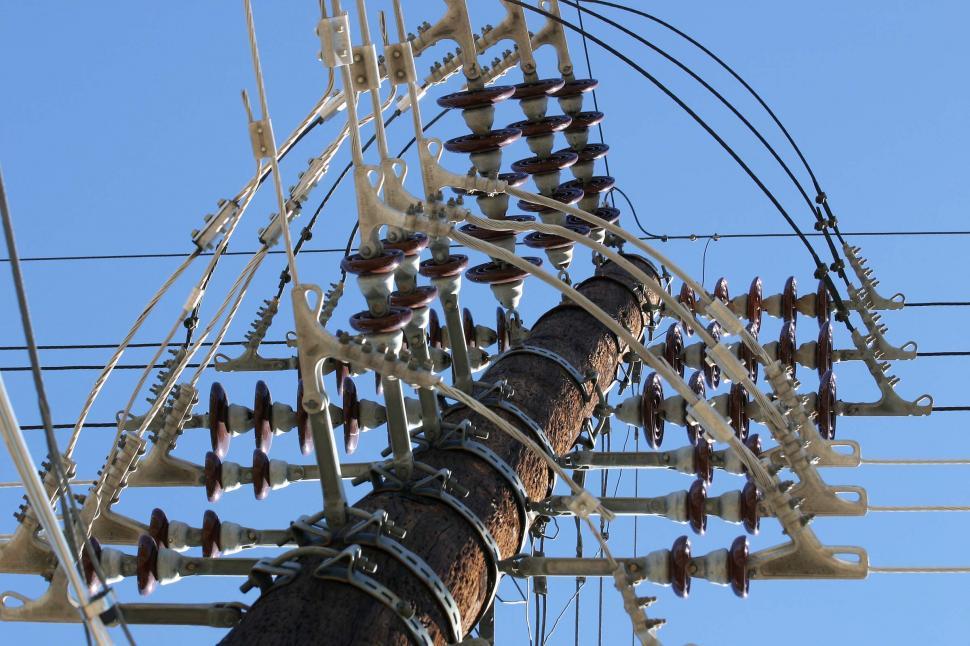 Free Image of Power pole insulators 
