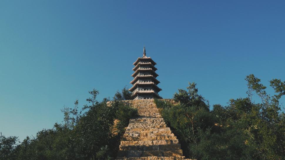 Free Image of Tower With Steeple Rising High 