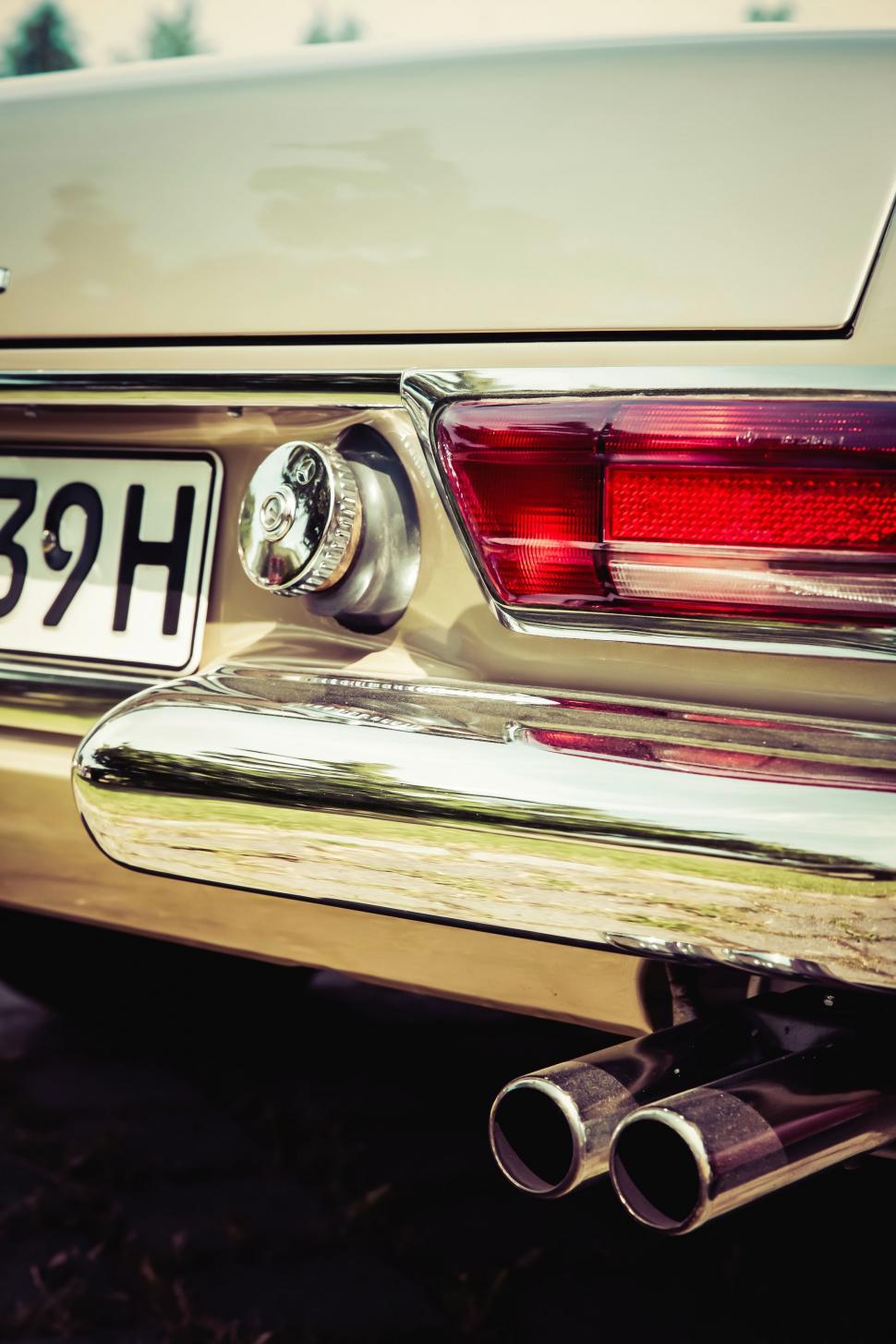 Free Image of Close Up of Car With License Plate 