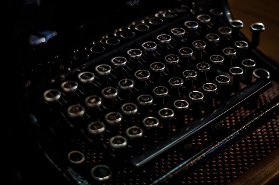 Free Image of Close Up of an Old Fashioned Typewriter 