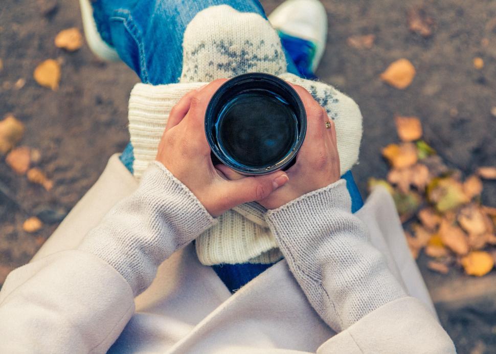 Free Image of Person Holding Camera to Face 