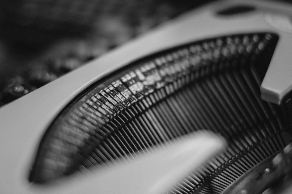 Free Image of Close Up of a White and Black Computer Keyboard 