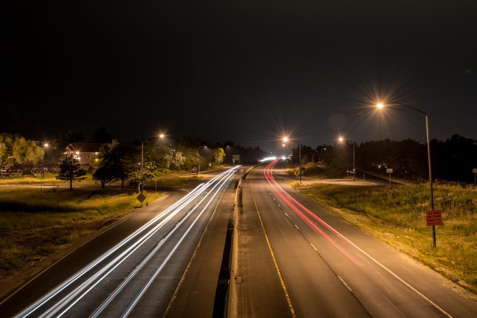 Free Image of Night Street With Sparse Lights 