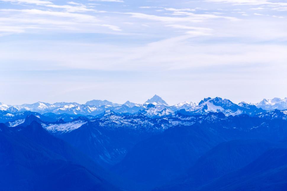 Free Image of Majestic Mountain Range in the Distance 
