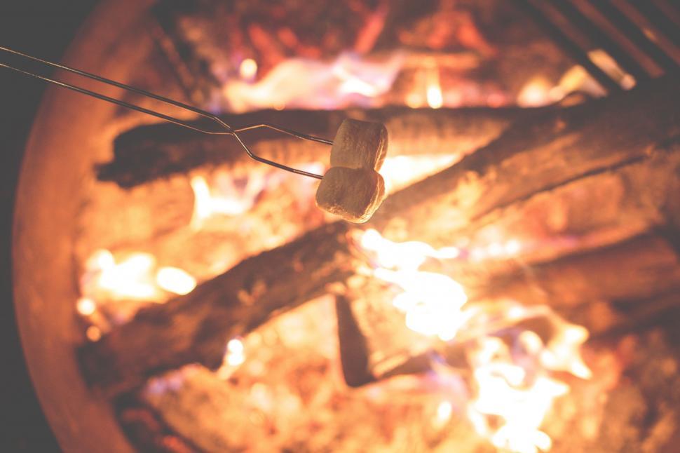 Free Image of Close-Up of a Hot Dog on a Stick 