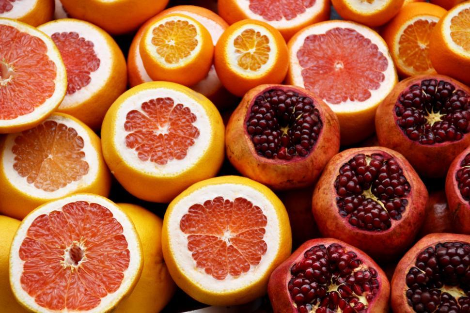Free Image of Halved Oranges Ready for Consumption 