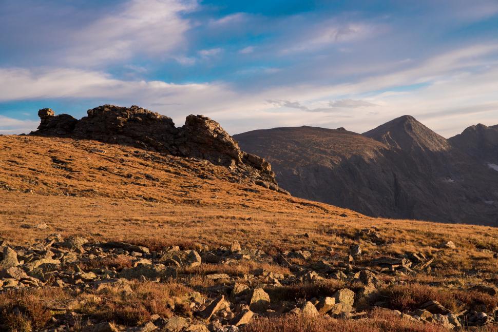Free Image of Rocky Hillside With Scattered Rocks 