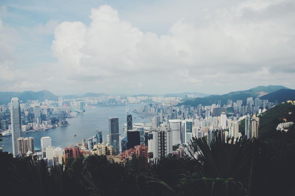 Free Image of A Panoramic View of Cityscape and Water 