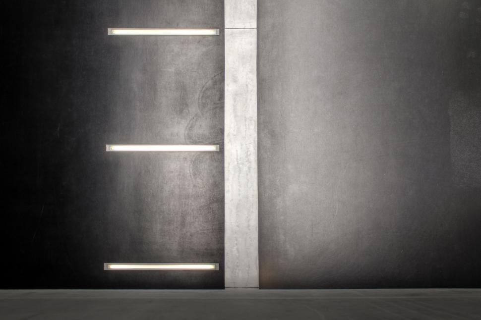 Free Image of A Black and White Photo of a Door 
