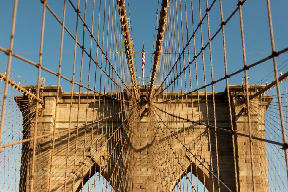 Free Image of A View of the Top of the Brooklyn Bridge 