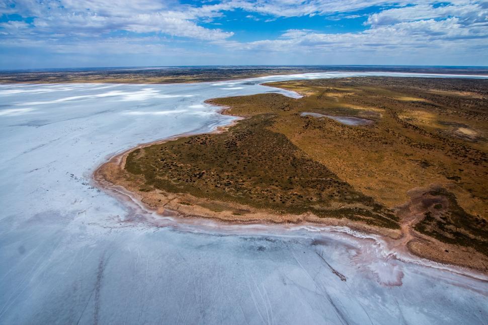 Free Image of Vast Water Body Surrounded by Land 