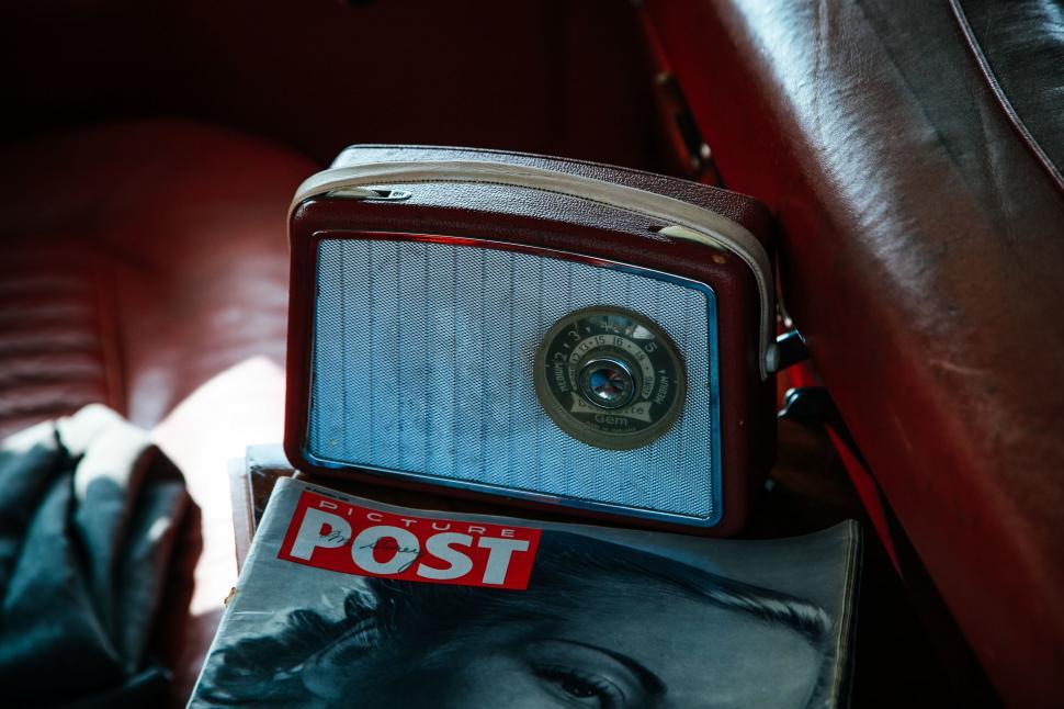 Free Image of Camera on Box Close-Up 